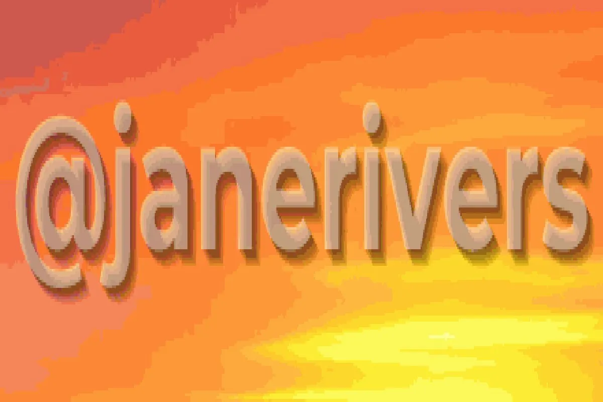 An enlarged semi-transparent watermark with a soft shadow over a sunset, broken into blotchy color bands