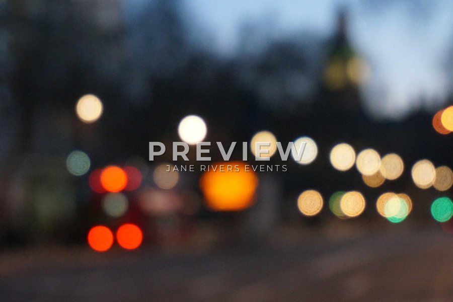 A night street with blurred lights and a PREVIEW watermark in the center