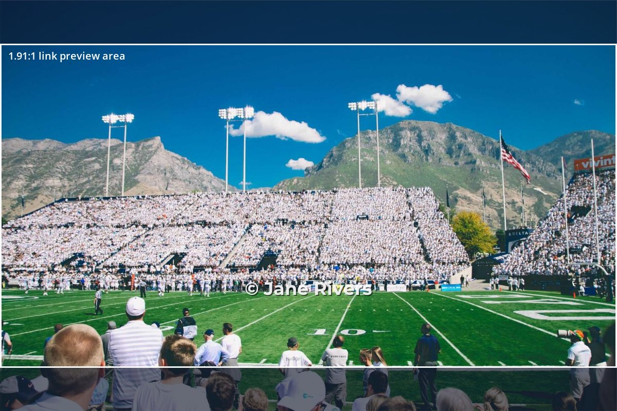 The same stadium photo with the watermark moved up into the middle of the preview area