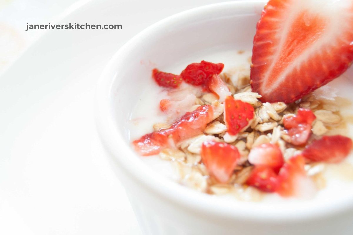The same bowl with a small dark watermark in the soft background above it