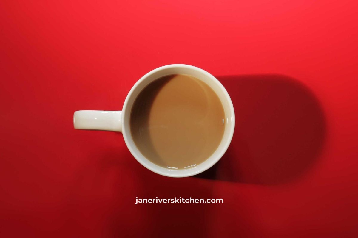 The same overhead photo with the watermark just below the cup