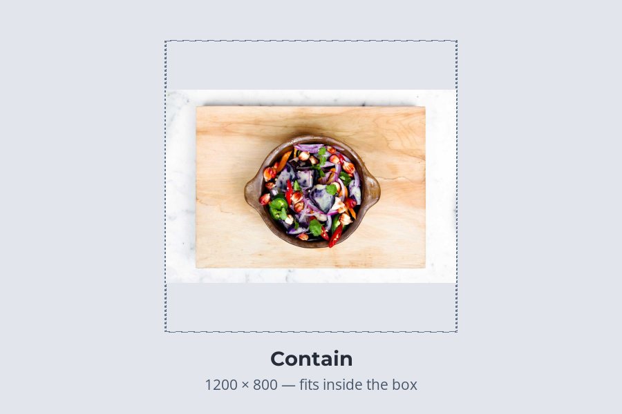 A 3:2 photo of a salad bowl fitted inside a square box without cropping