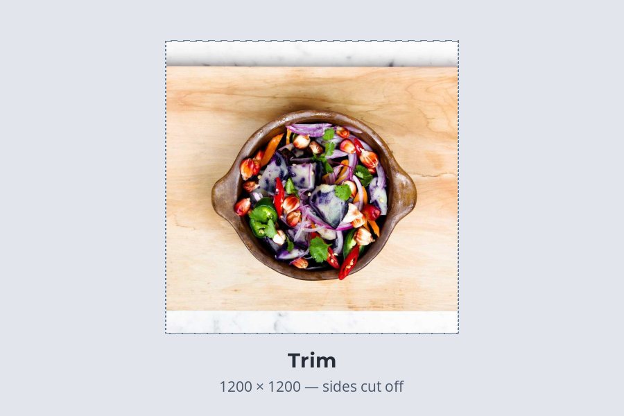 The same photo filling the square box with its sides cut off